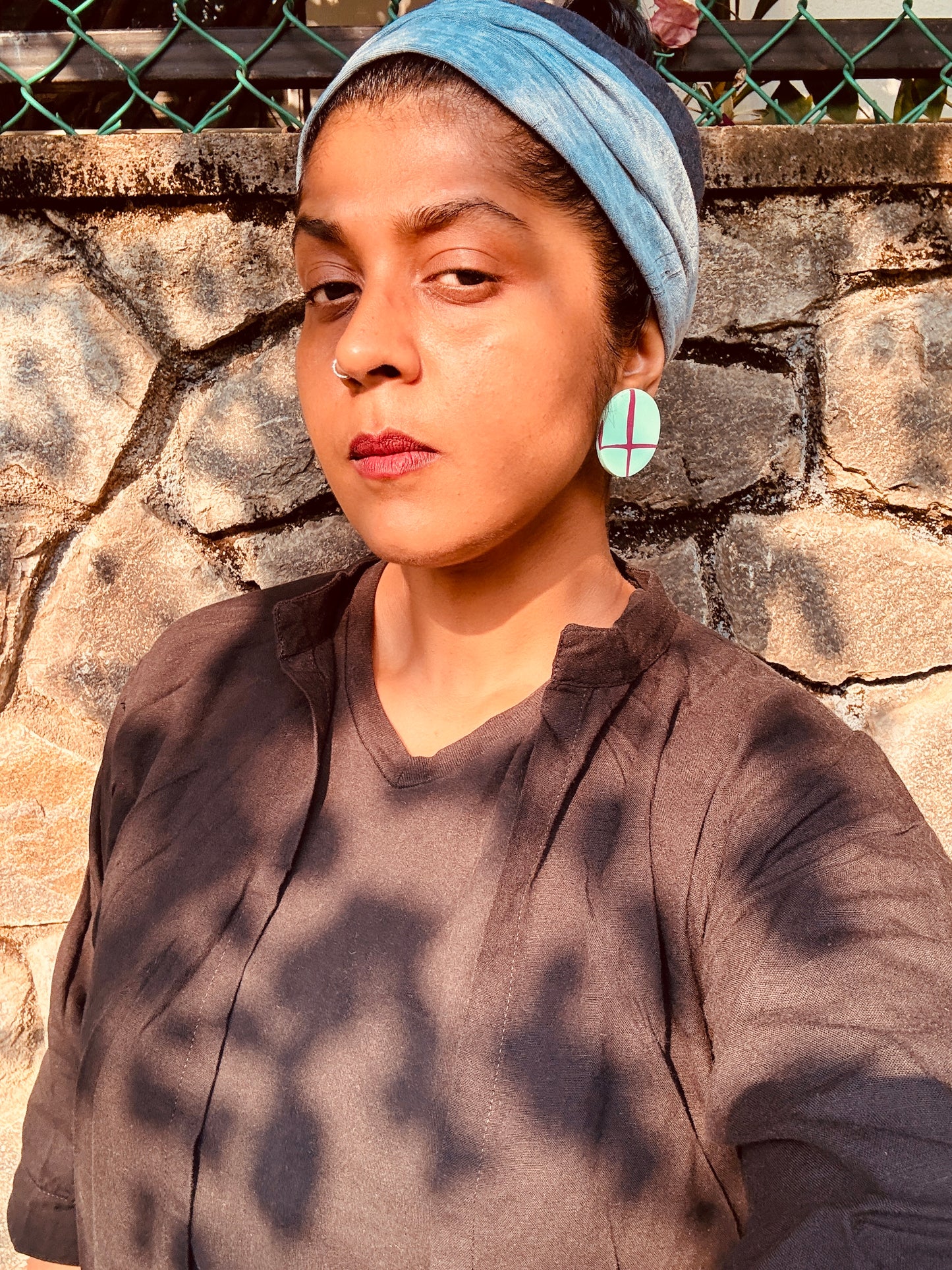 Abstract Circles, Mint & Fuchsia