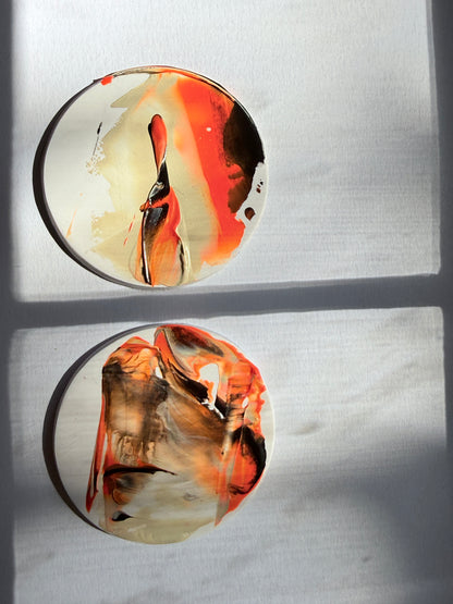 Expressionism - Beige, Black, Orange