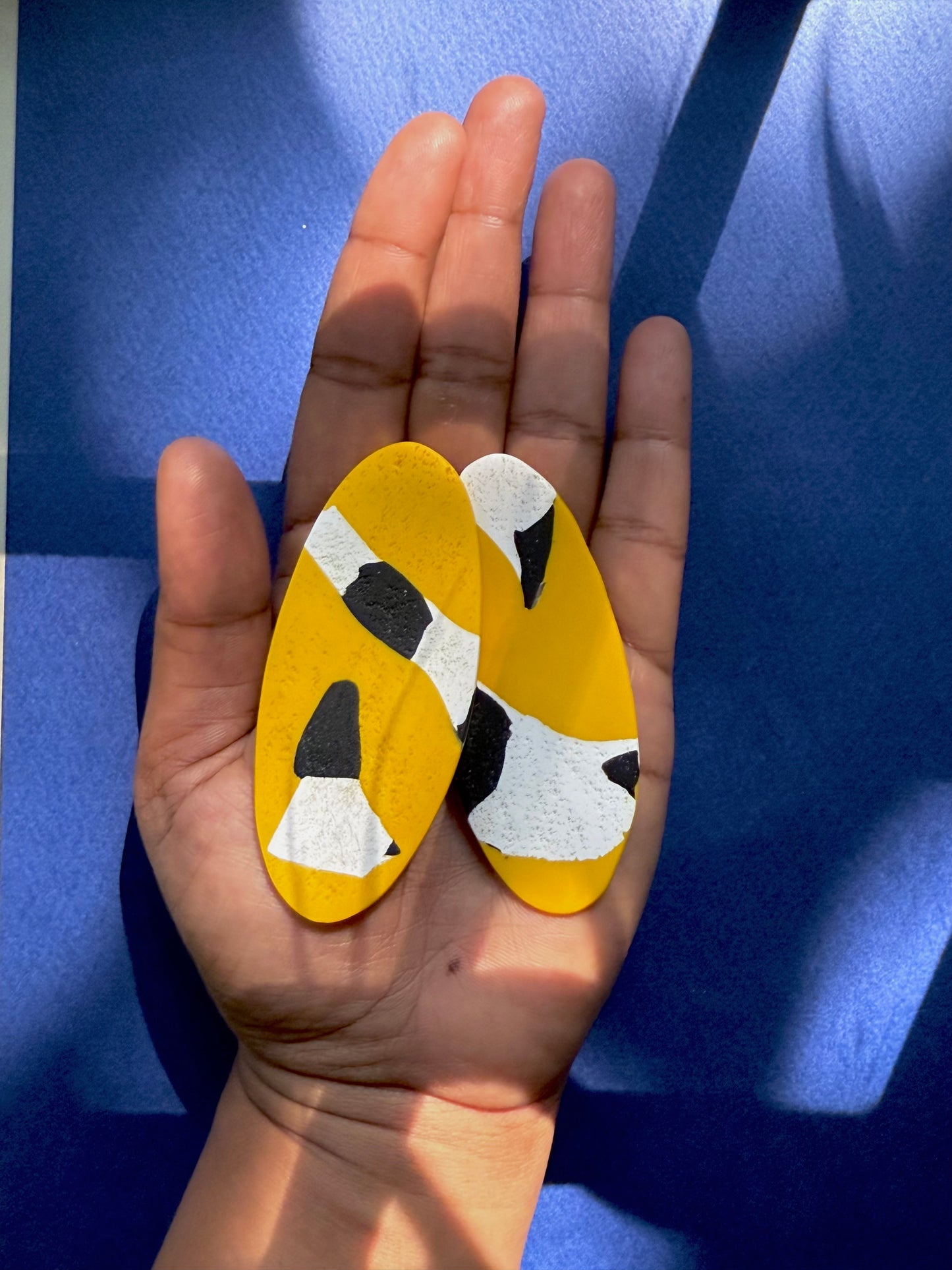 Contemporary Oval Studs