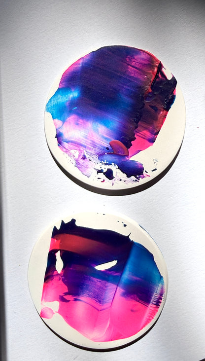 Expressionism - Blue & Pink