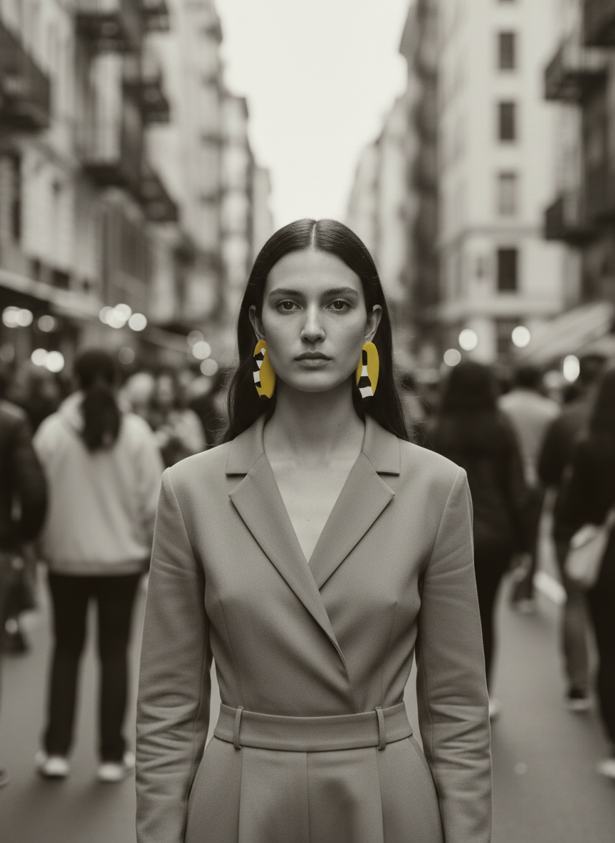 Contemporary Ovals, Zinc Yellow