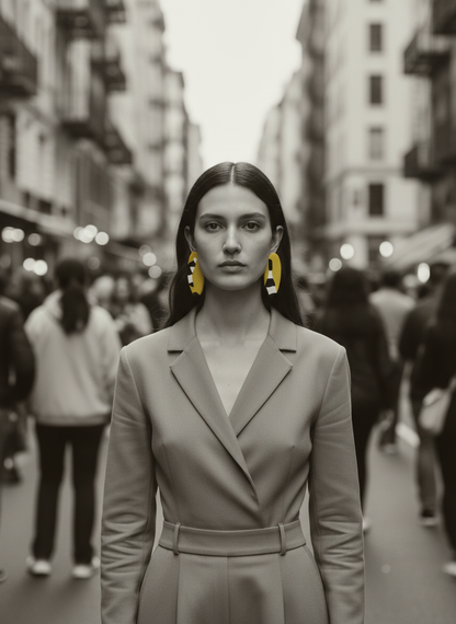 Contemporary Ovals, Zinc Yellow