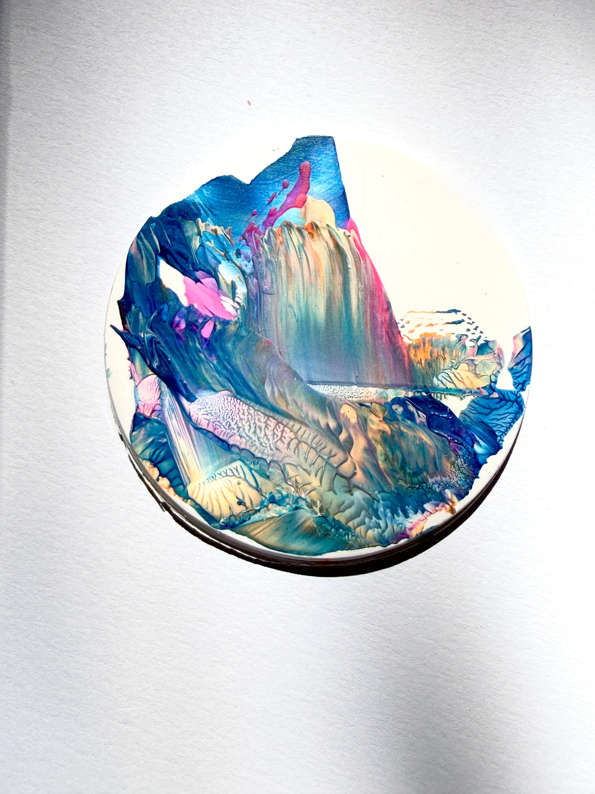 Expressionism - Blue, Beige, & Pink