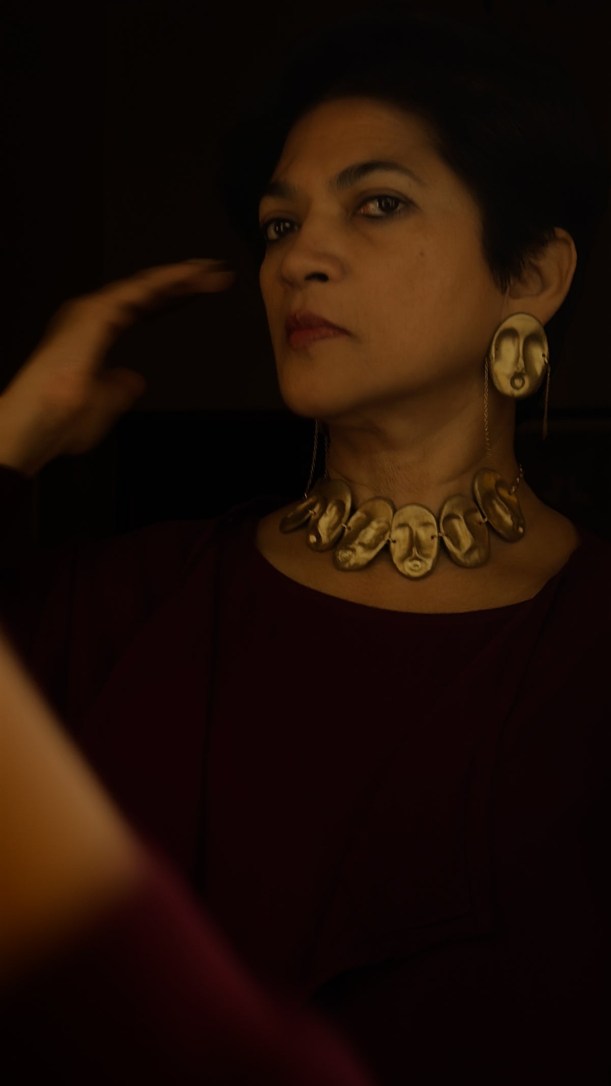 Kao Choker - Antique Gold