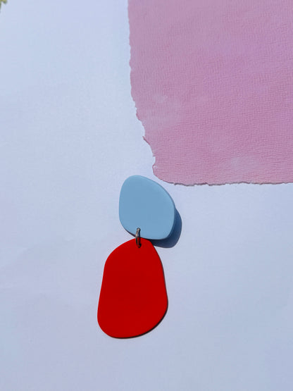 Quads - Pale blue & Red