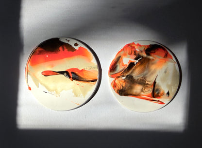 Expressionism - Beige, Black, Orange