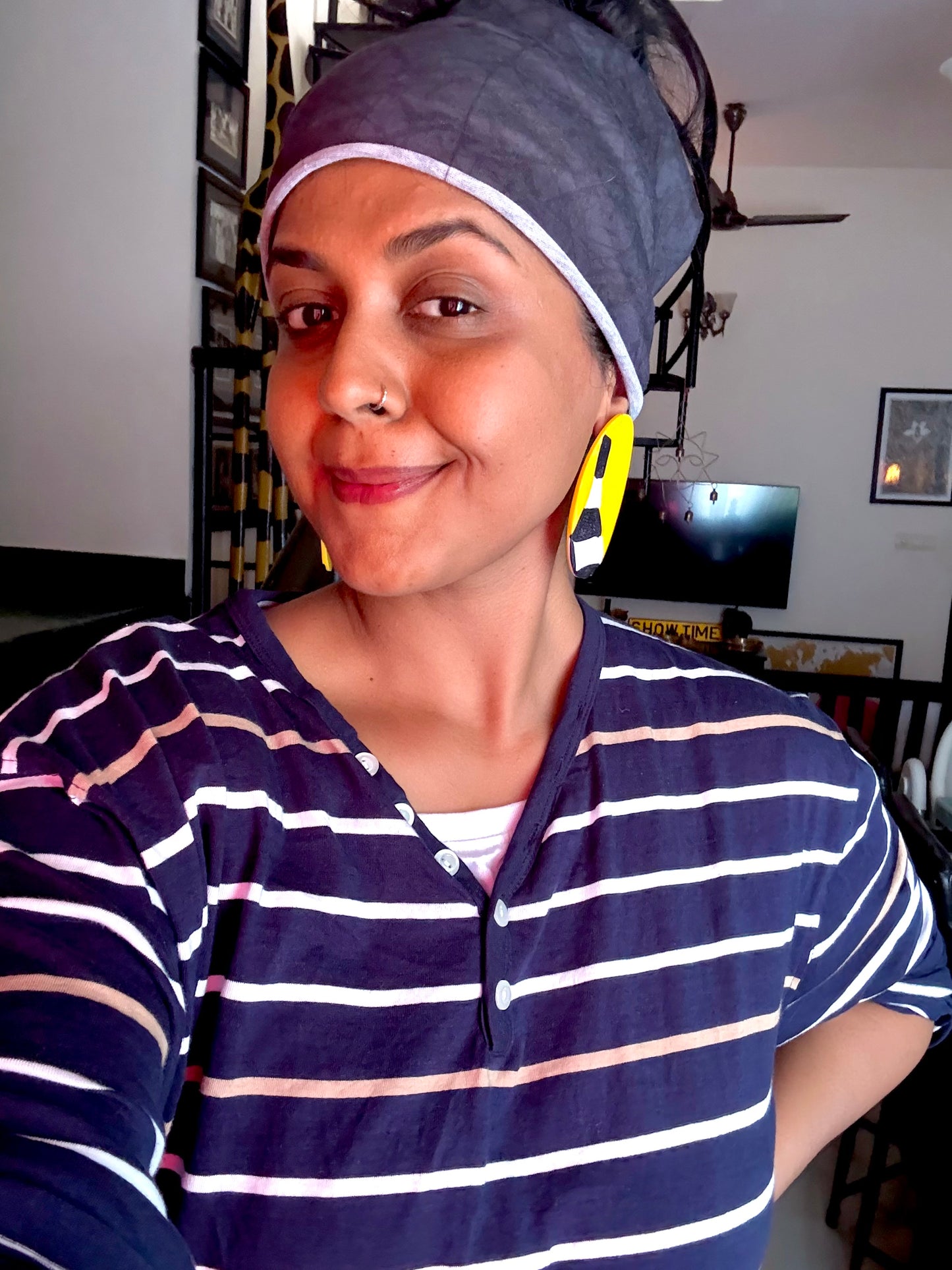 Contemporary Oval Studs