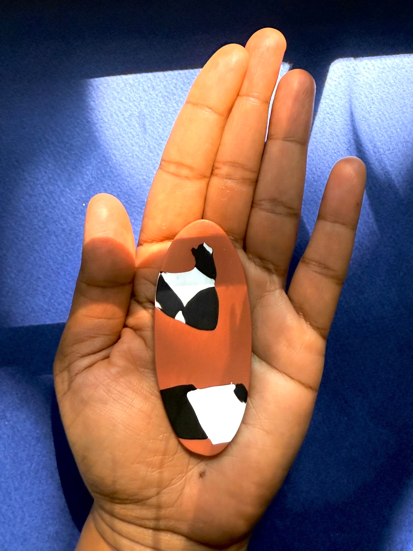 Contemporary Oval Studs