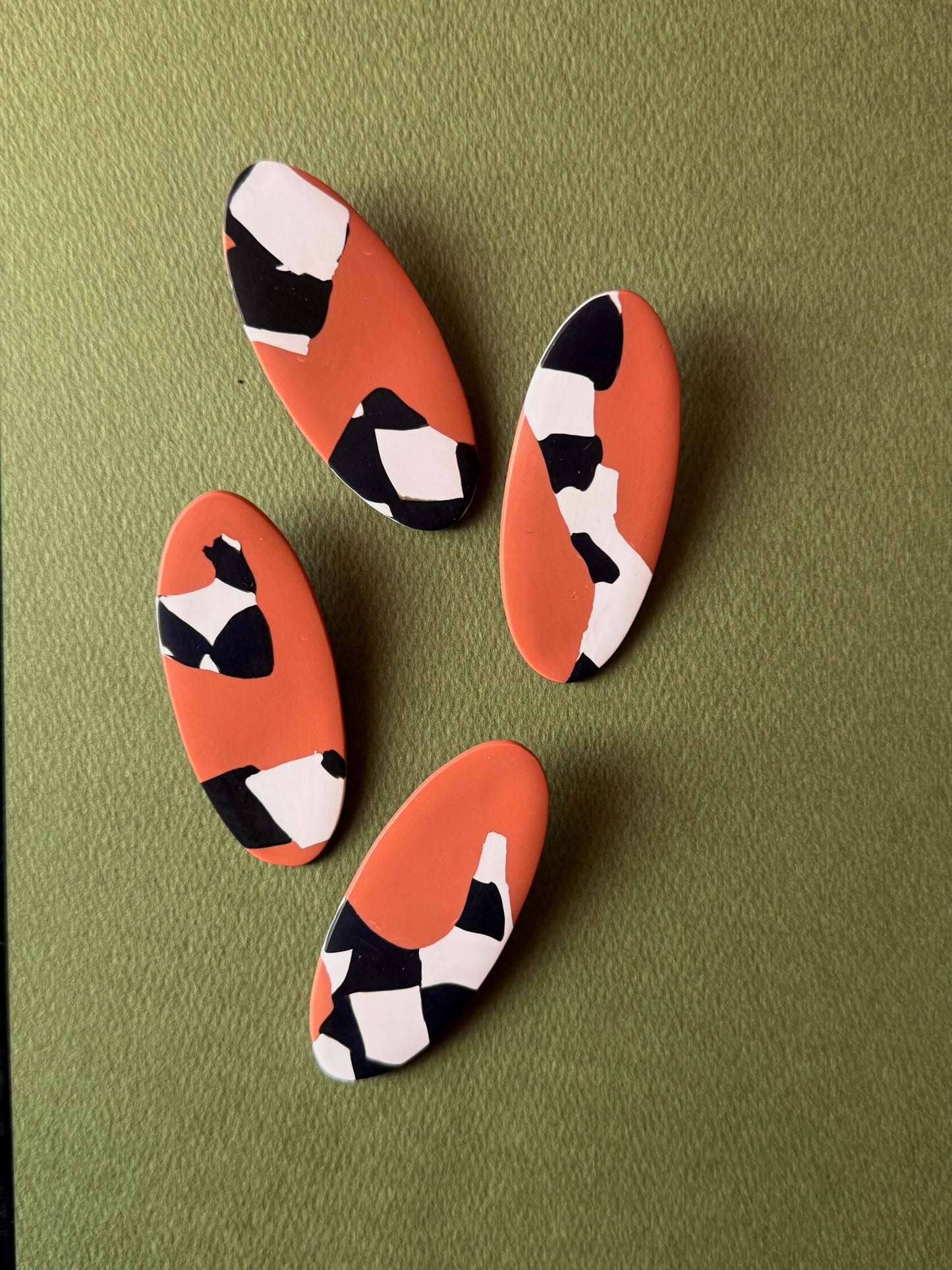 Contemporary Oval Studs