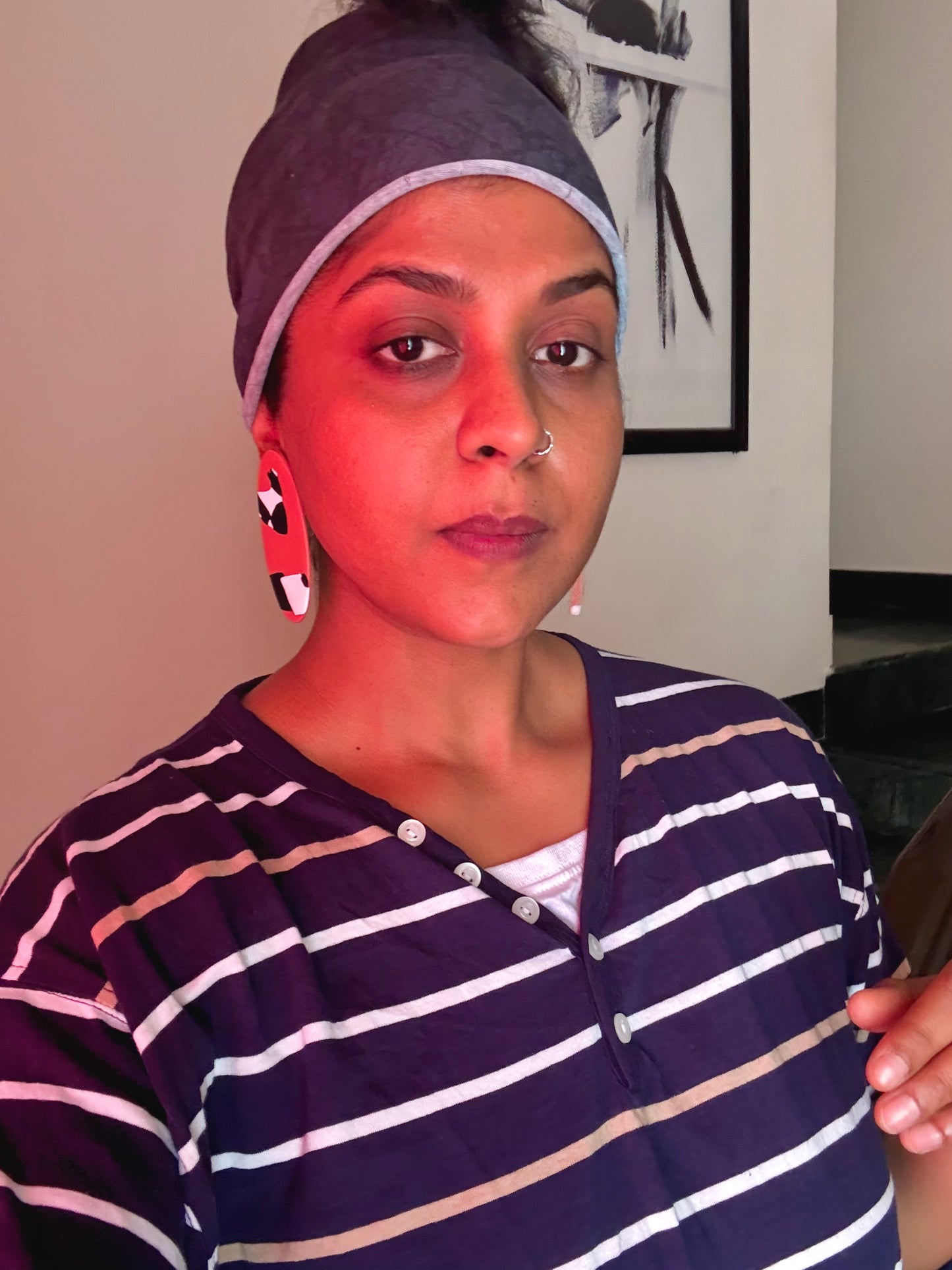 Contemporary Oval Studs