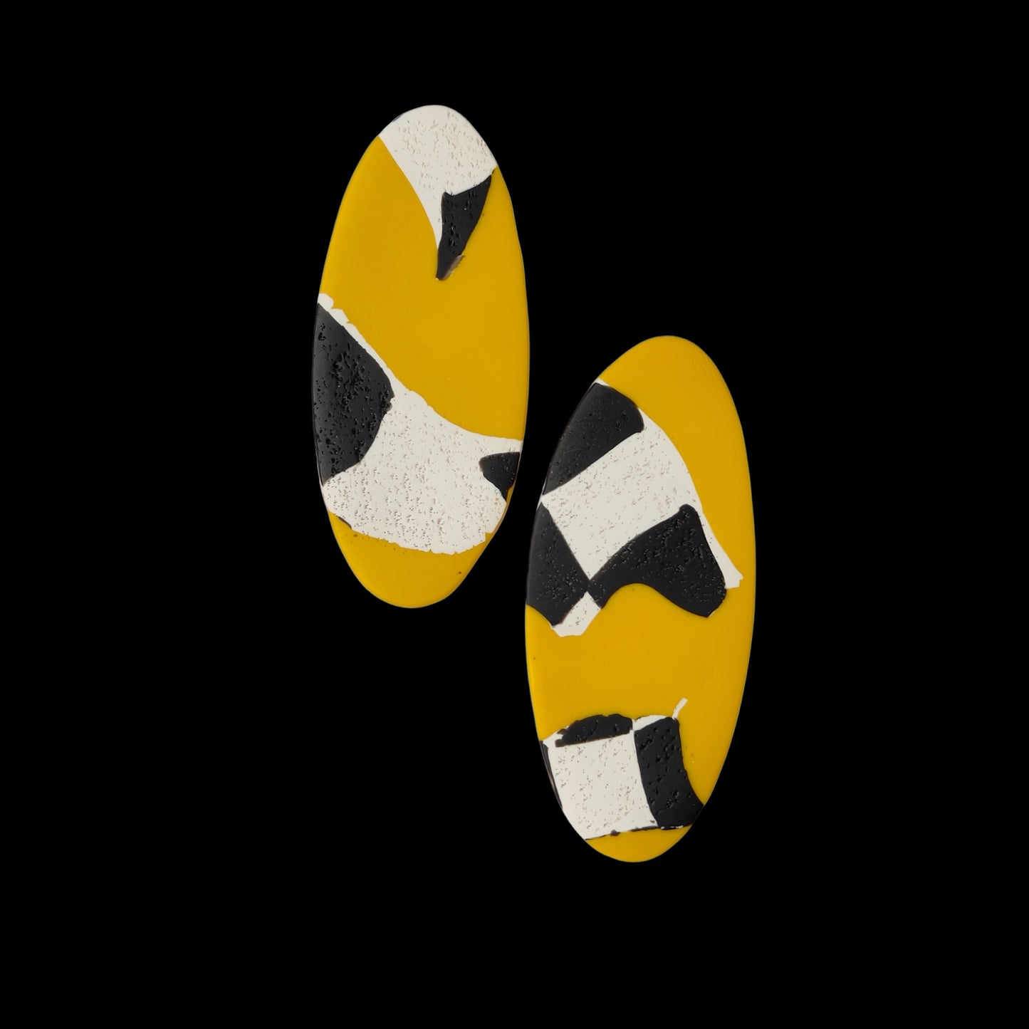 Contemporary Oval Studs