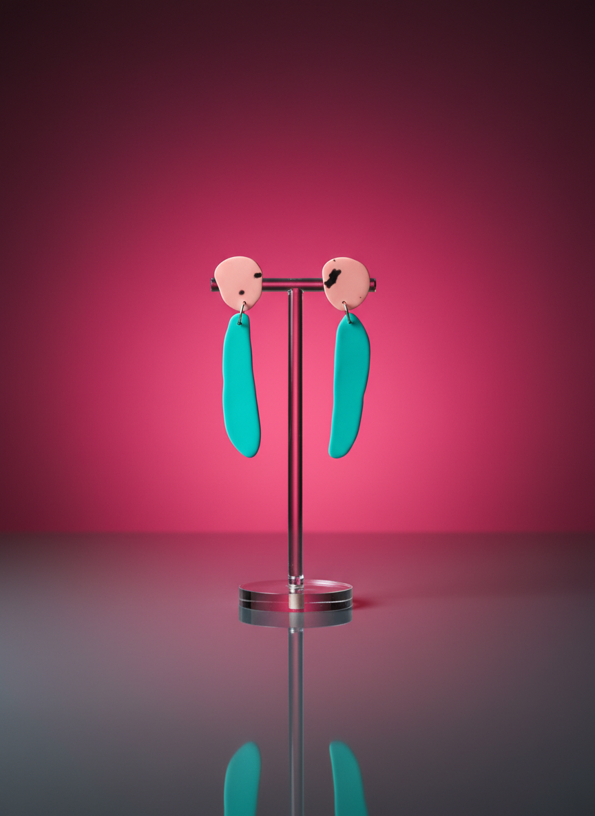 Fem Quads, French pink & Turquoise