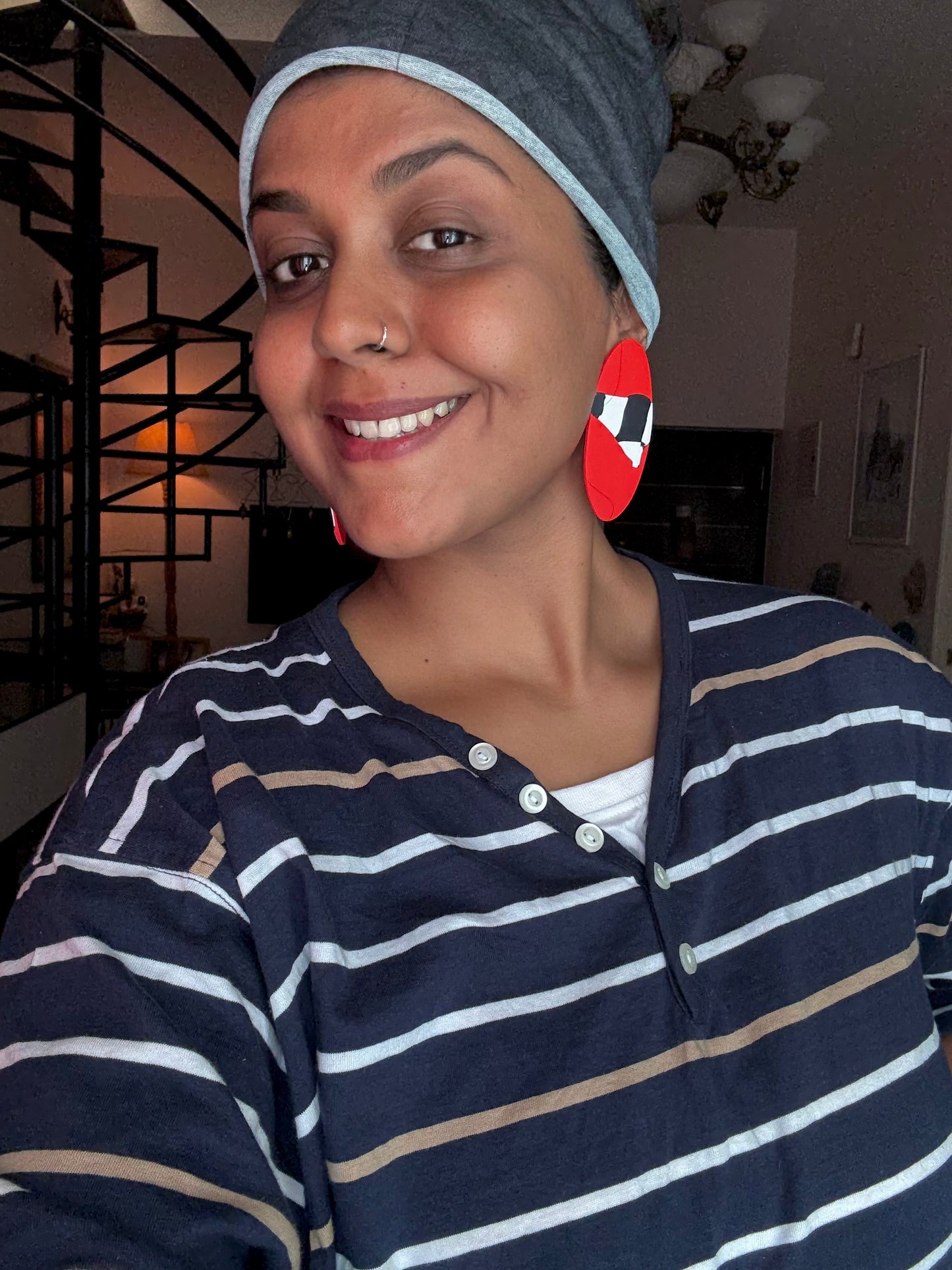 Contemporary Oval Studs