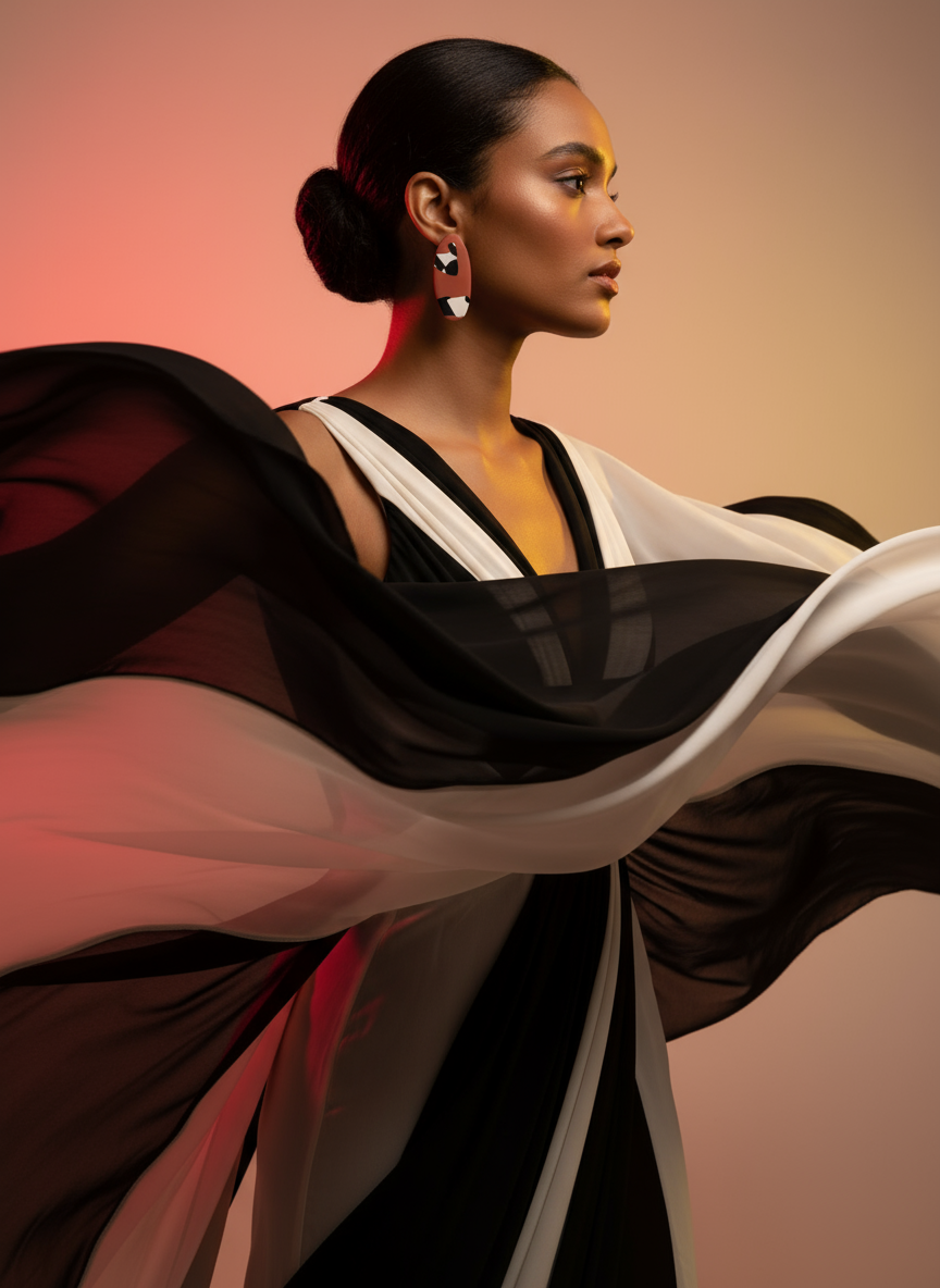 Contemporary Oval Studs