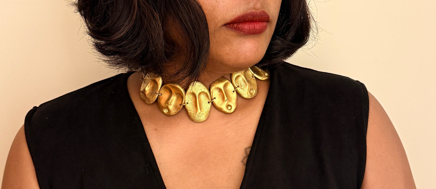 Kao Choker - Antique Gold